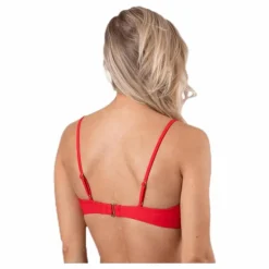 Core Solid Structured Bandeau Red