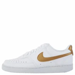 Court Vision Low Next Nature Women's Shoes WHITE/METALLIC GOLD-WHITE