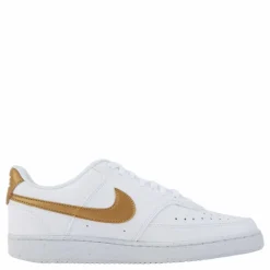Court Vision Low Next Nature Women's Shoes WHITE/METALLIC GOLD-WHITE