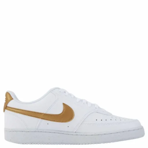 Court Vision Low Next Nature Women's Shoes WHITE/METALLIC GOLD-WHITE