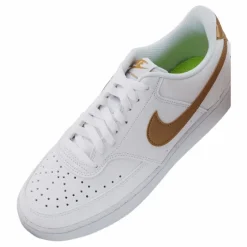 Court Vision Low Next Nature Women's Shoes WHITE/METALLIC GOLD-WHITE