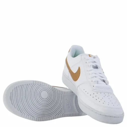 Court Vision Low Next Nature Women's Shoes WHITE/METALLIC GOLD-WHITE