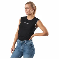 Crewneck Sleeveless T-Shirt Black
