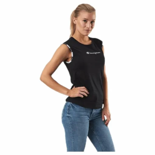 Crewneck Sleeveless T-Shirt Black
