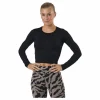 Crop Long Sleeve Black