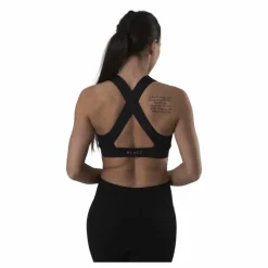 Cross Back Bra Black