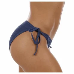 Daisy Crochet Tie Tanga Blue