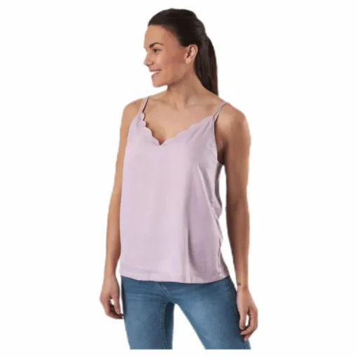 Debbie Singlet Wvn Pink