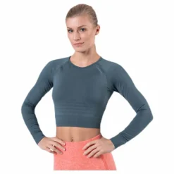 Define Seamless L/S Crop Top Green
