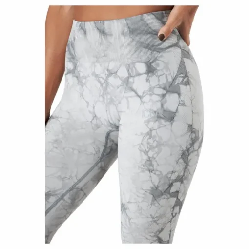 Define Seamless Tie Dye Tights Grey Melange