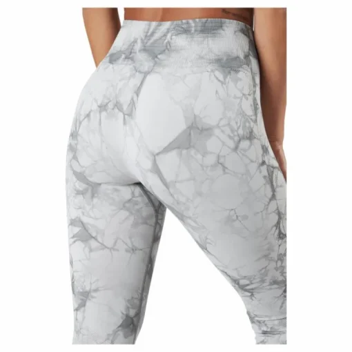 Define Seamless Tie Dye Tights Grey Melange