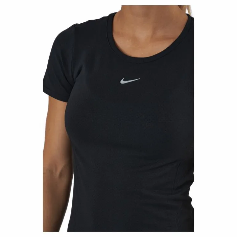 Dri-FIT ADV Aura Women's Slim-Fit Short-Sleeve Top BLACK/REFLECTIVE SILV