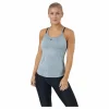 Dri-FIT One Elastika Women's Standard Fit Tank PARTICLE GREY/HTR/BLACK