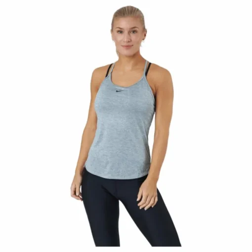Dri-FIT One Elastika Women's Standard Fit Tank PARTICLE GREY/HTR/BLACK