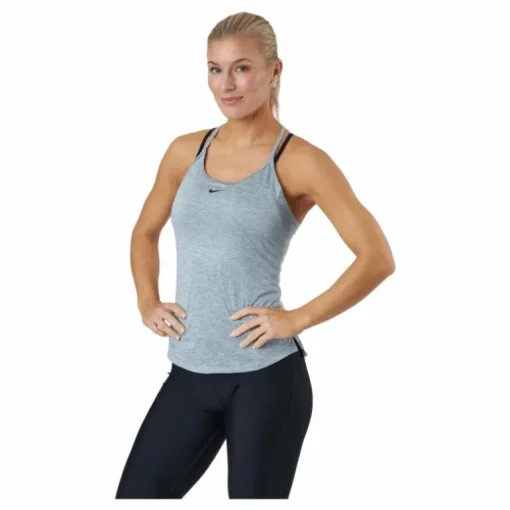 Dri-FIT One Elastika Women's Standard Fit Tank PARTICLE GREY/HTR/BLACK