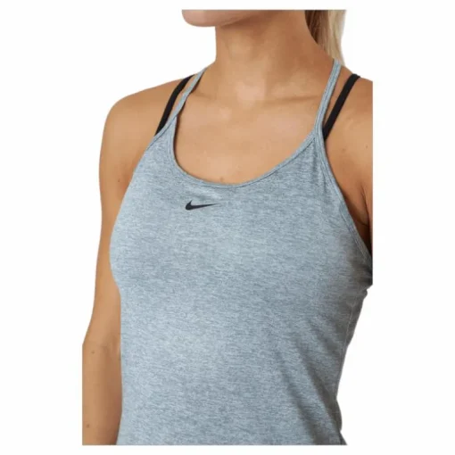 Dri-FIT One Elastika Women's Standard Fit Tank PARTICLE GREY/HTR/BLACK
