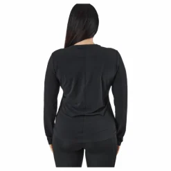 Dri-FIT One Luxe Women's Standard Fit Long-Sleeve Top BLACK/REFLECTIVE SILV
