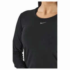 Dri-FIT One Luxe Women's Standard Fit Long-Sleeve Top BLACK/REFLECTIVE SILV