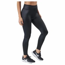 Dri-FIT One Women's Mid-Rise Shine Leggings BLACK/WHITE