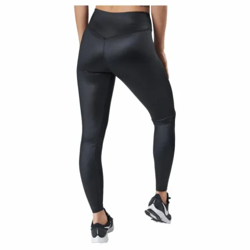 Dri-FIT One Women's Mid-Rise Shine Leggings BLACK/WHITE