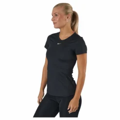 Dri-FIT One Women's Slim Fit Short-Sleeve Top BLACK/WHITE