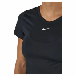 Dri-FIT One Women's Slim Fit Short-Sleeve Top BLACK/WHITE