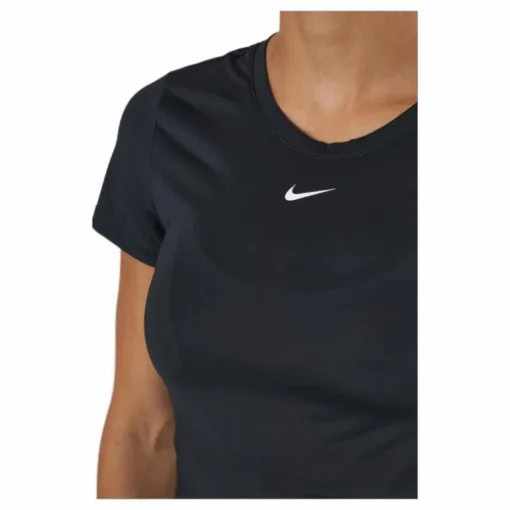 Dri-FIT One Women's Slim Fit Short-Sleeve Top BLACK/WHITE