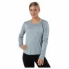 Dri-FIT One Women's Standard Fit Long-Sleeve Top PARTICLE GREY/HTR/BLACK