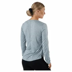Dri-FIT One Women's Standard Fit Long-Sleeve Top PARTICLE GREY/HTR/BLACK