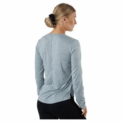 Dri-FIT One Women's Standard Fit Long-Sleeve Top PARTICLE GREY/HTR/BLACK