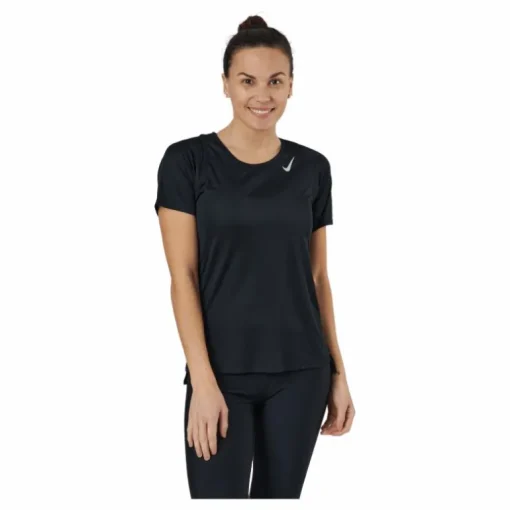 Dri-FIT Race Women's Short-Sleeve Running Top BLACK/REFLECTIVE SILV