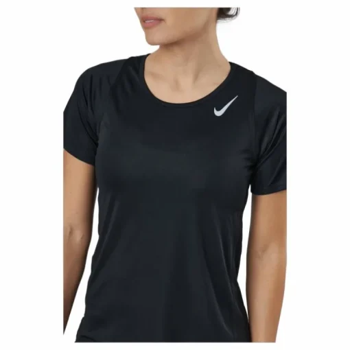 Dri-FIT Race Women's Short-Sleeve Running Top BLACK/REFLECTIVE SILV