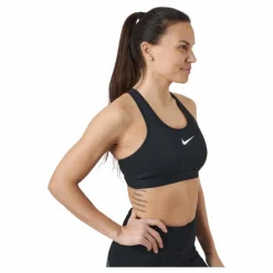 Dri-FIT Swoosh Women's High-Support Non-Padded Adjustable Sports Bra BLACK/BLACK/DK SMOKE GREY/WHITE