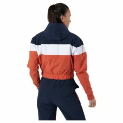 El Sambry Crop Track Top Orange