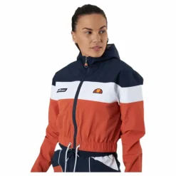 El Sambry Crop Track Top Orange