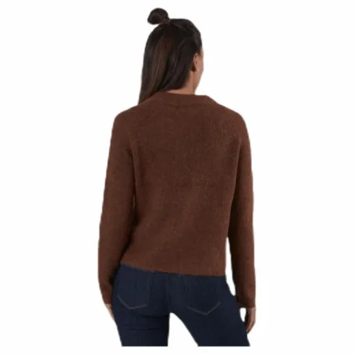 Ellen Ls O-Neck Knit Brown