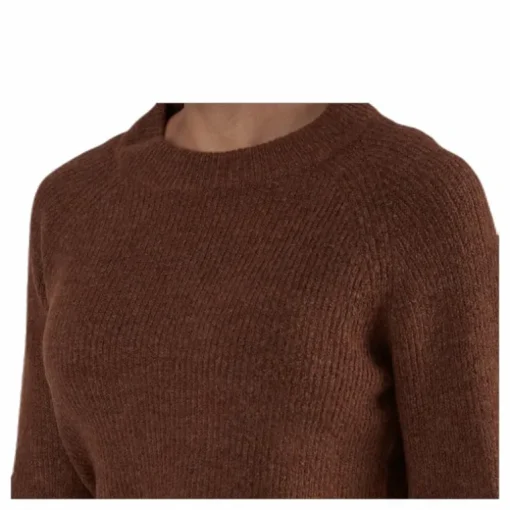 Ellen Ls O-Neck Knit Brown