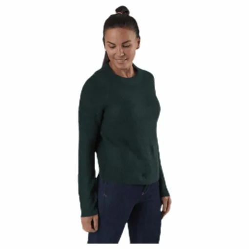 Ellen Ls O-Neck Knit Green