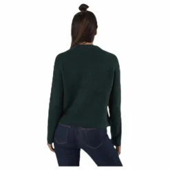 Ellen Ls O-Neck Knit Green