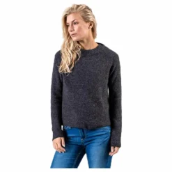Ellen Ls O-Neck Knit Grey