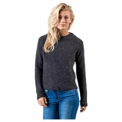 Ellen Ls O-Neck Knit Grey