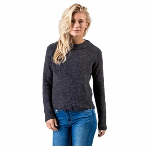 Ellen Ls O-Neck Knit Grey