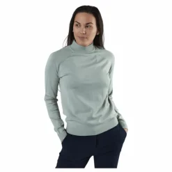 Esera Ls High Neck Knit Green