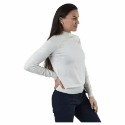 Esera Ls High Neck Knit White