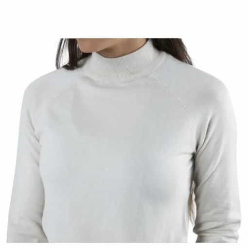 Esera Ls High Neck Knit White