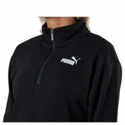 Ess+ Half-Zip Dress Tr Black