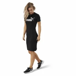 Essential Slim Tee Dress Black