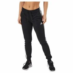 Essentials Fleece 3-Stripes Joggers Black