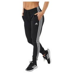 Essentials Fleece 3-Stripes Joggers Black