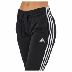 Essentials Fleece 3-Stripes Joggers Black